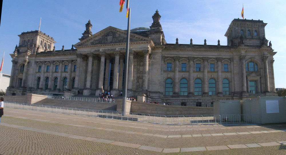 Reichstag, we're looking eastward.